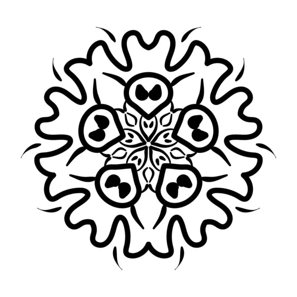 Abstract Vector Illustration Decorative Tribal Symbol Beautiful Ornamental Mandala — Stock Vector