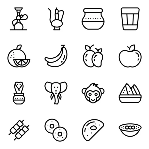 Vector Ilustración Alimentos Bebidas Icono — Vector de stock