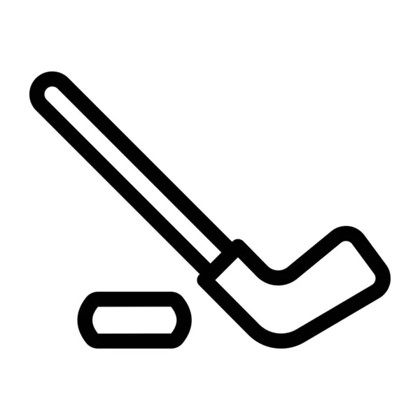 Hockey Speler Pictogram Vector Illustratie — Stockvector