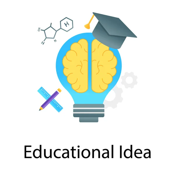 Idee Bildung Lernen Wissen Management Studium Optimierung Solides Glyphen Symbol — Stockvektor