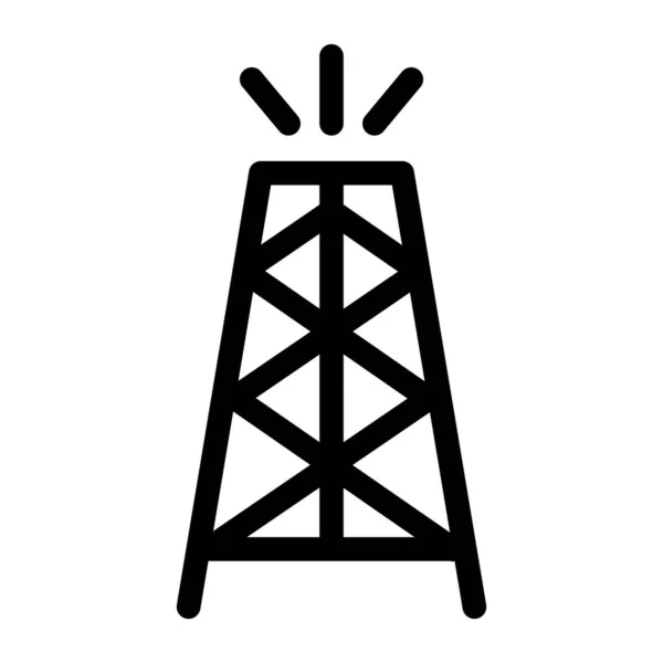 Energieturm Einfaches Design — Stockvektor