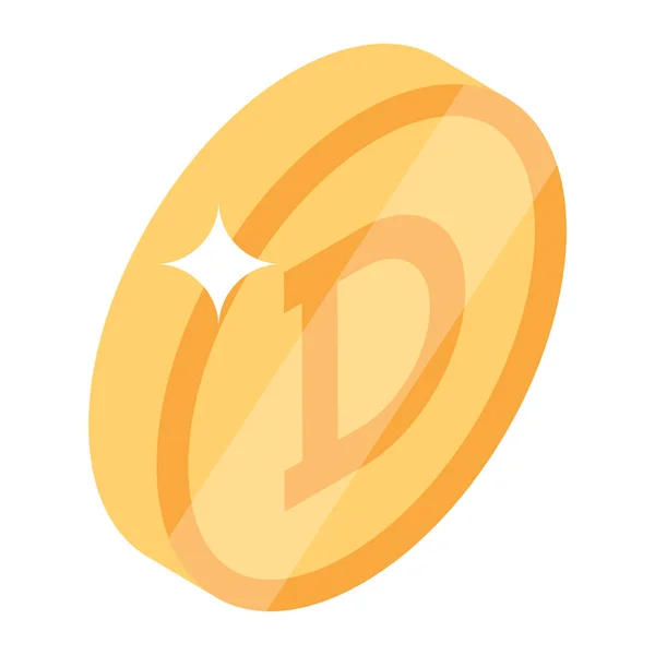 Litera Projekt Logo Kolorze Pomarańczowym Białym — Wektor stockowy