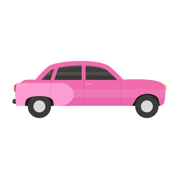 Car Icon Flat Illustration Taxi Vector Icons Web — Stock Vector