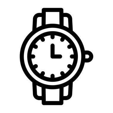 Kol saati. Web simgesi basit illüstrasyon