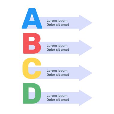 Ticari bilgi şablonunun vektör illüstrasyonu