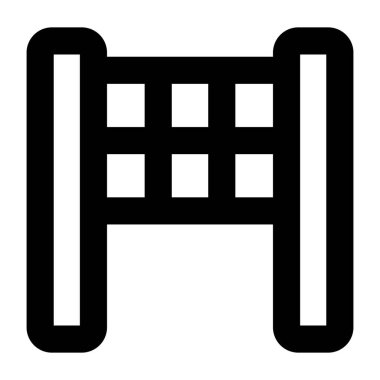 Bina. Web simgesi basit illüstrasyon