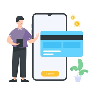 İş ve finans simgesinin vektör illüstrasyonu 