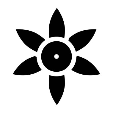 Çiçek ikonu. Web için çiçek vektör simgelerinin basit çizimi