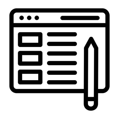 Yazılı not. Web simgesi