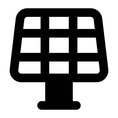 Güneş paneli. Web simgesi