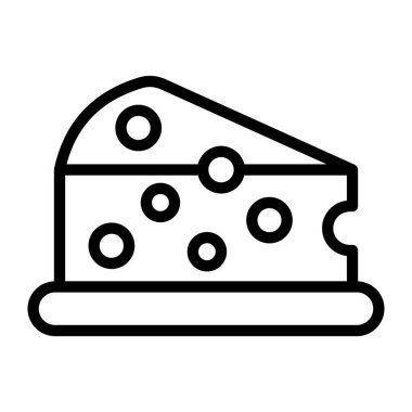 Kek. Web simgesi basit illüstrasyon