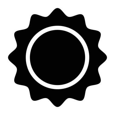 dişli simgesi. Web için güneş vektör simgelerinin özet çizimi