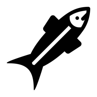 Roket. Web simgesi basit illüstrasyon