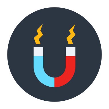 Mıknatıs Web simgesi basit illüstrasyon