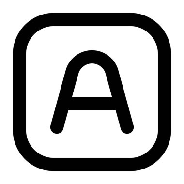 Tek bir mavi ve beyaz simgenin vektör illüstrasyonu