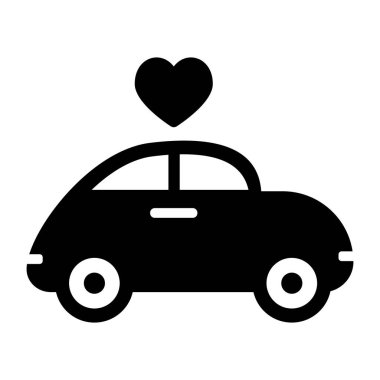 Araba sigortası ikonu. Web tasarımı için taksi vektör sembolünün düz çizimi