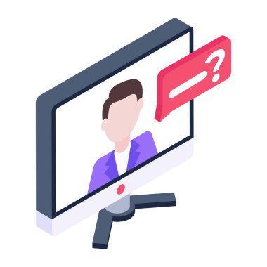 Dizüstü bilgisayarı ve akıllı telefon vektör çizimi tasarımı olan bir adam