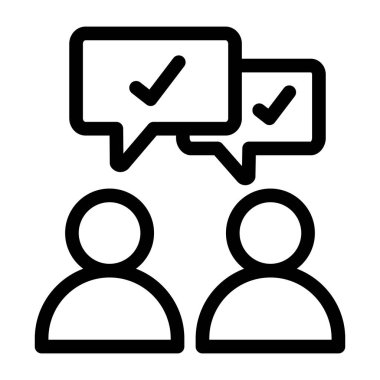 Konuşma. Web simgesi basit tasarım