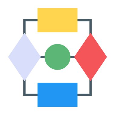 İş yönetiminin dairesel simgesi
