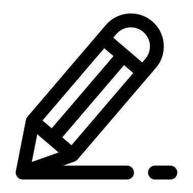 kalem ve kalem simgesi, vektör illüstrasyonu