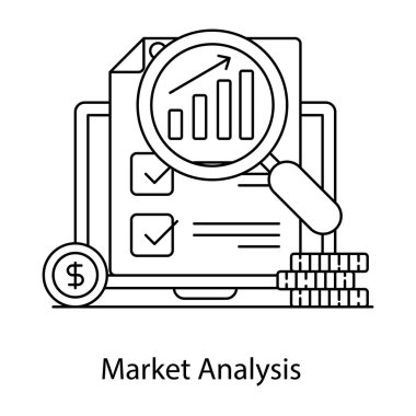 İş ve finans sektörü simgesi. vektör illüstrasyonu
