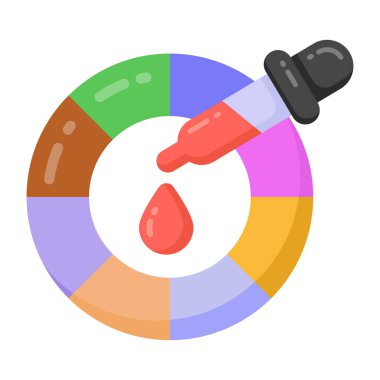 Pasta grafiği ve pipet ağ simgesi basit tasarım