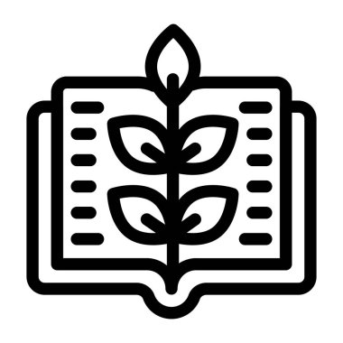 Kitap. Web simgesi basit illüstrasyon