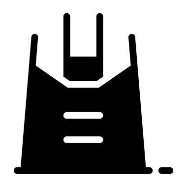 Çantalı bir kadının el çizimi tasviri