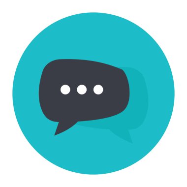 Konuşma balonu ikonu. vektör illüstrasyonu