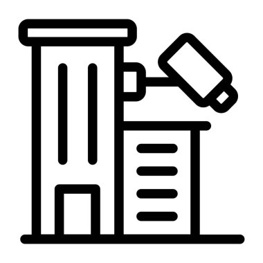 Bina. Web simgesi basit tasarım