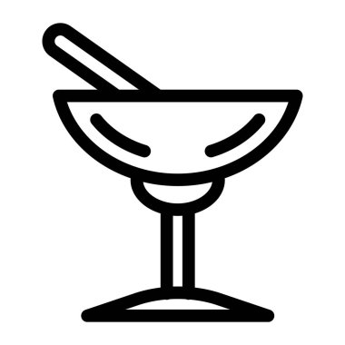 Kokteyl. Web simgesi basit illüstrasyon