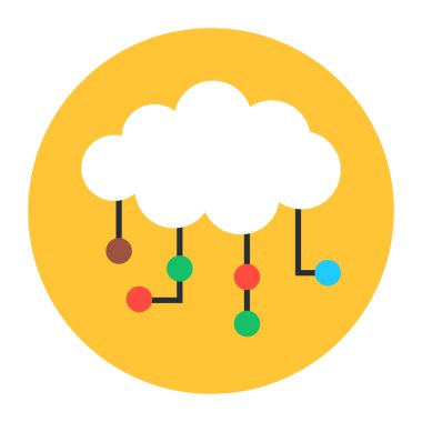 ağ bağlantı vektörü simgesi.