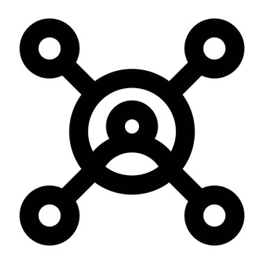 atom. Web simgesi basit tasarım