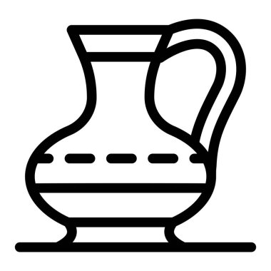 Sürahi. Web simgesi basit tasarım