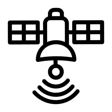 Çalar saat simgesi. Çizgi vektör resimleme çizelgesi. arkaplanda izole