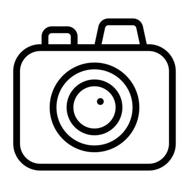Kamera. Web simgesi basit illüstrasyon