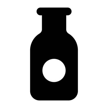 Şişe. Web simgesi basit illüstrasyon