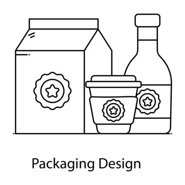 Yiyecek ve içecek sembolünün vektör çizimi. Ağ için bir dizi organik ve doğal hisse senedi.