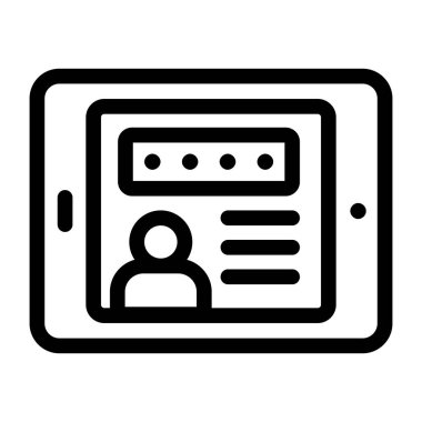 kullanıcı. Web simgesi basit illüstrasyon