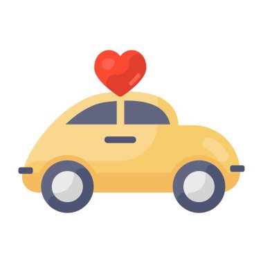 araba sigortası simgesi, vektör illüstrasyonu