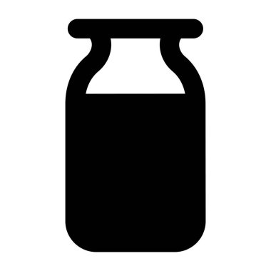 Kavanoz simgesi. Web tasarımı için basit içki şişesi vektör simgeleri çizimi