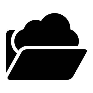 Bulut. Web simgesi basit illüstrasyon