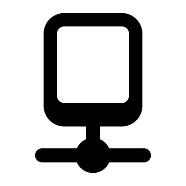 Bilgisayar. Web simgesi basit illüstrasyon