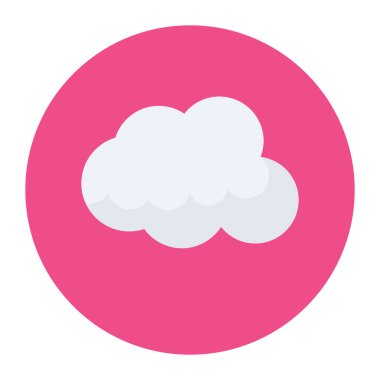 bulut simgesi, vektör illüstrasyonu