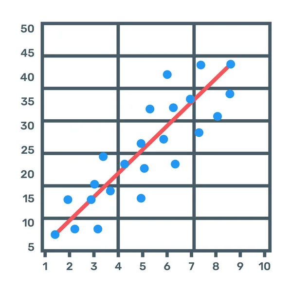 Gráfico Negócios Ícone Web Ilustração Vetorial — Vetor de Stock