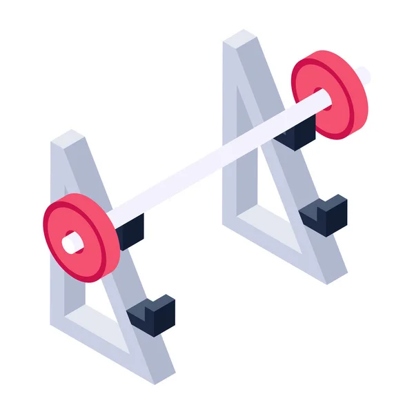 Equipo Gimnasio Icono Web Diseño Simple — Vector de stock