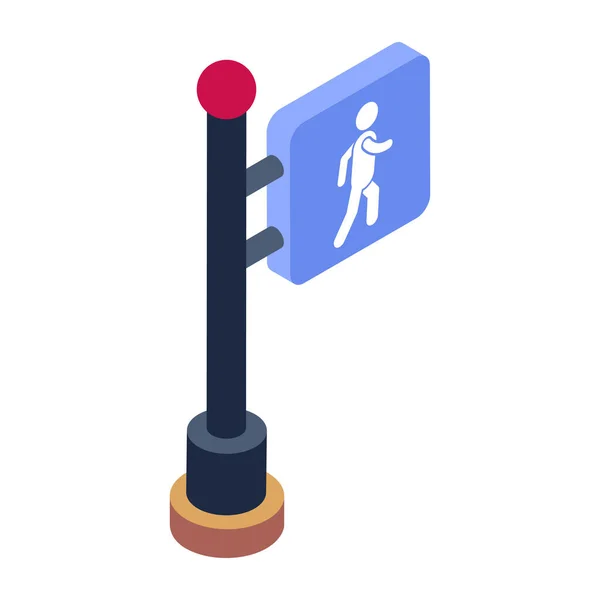 Verkeersbord Pictogram Vector Illustratie — Stockvector