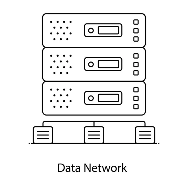 Stockage Données Illustration Simple — Image vectorielle