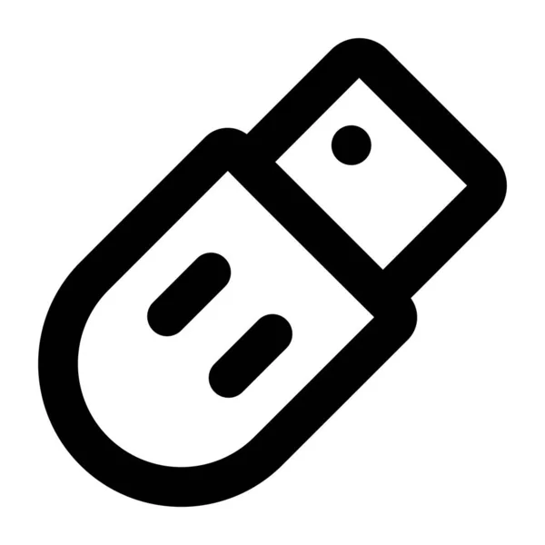 Usb Flash Drive Icon Vektor Illustration — Stockvektor