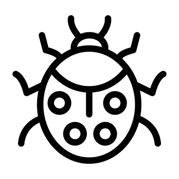 Bug Icon Vector Illustration — Stock Vector